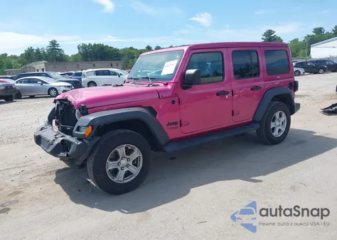 2021 Jeep Wrangler Unlimited Sport S 4X4 z USA, uszkodzony, nr VIN 1C4HJXDN1MW855355